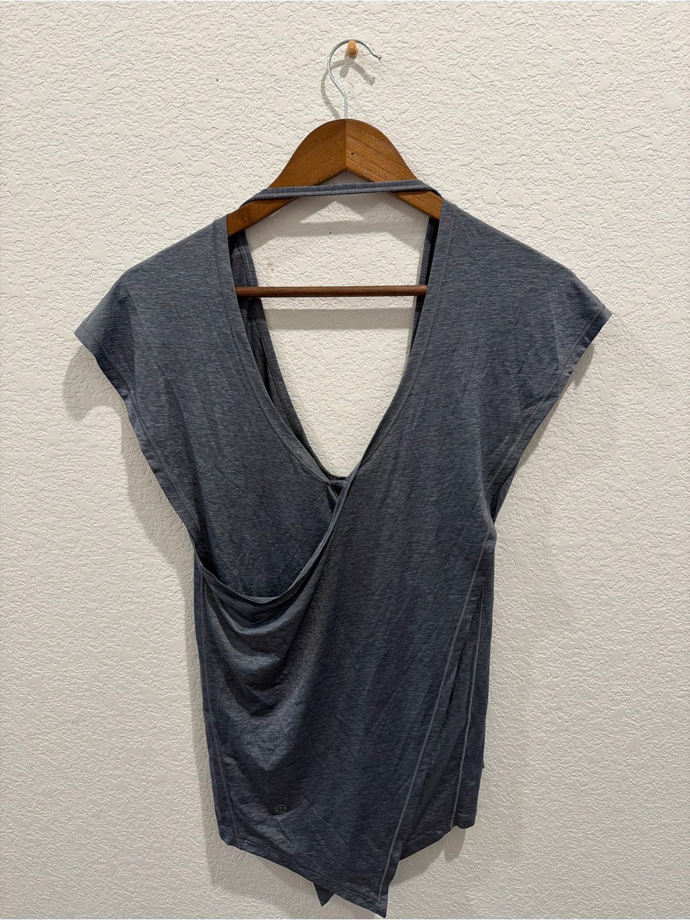 Lululemon playful practice short sleeve solar grey top